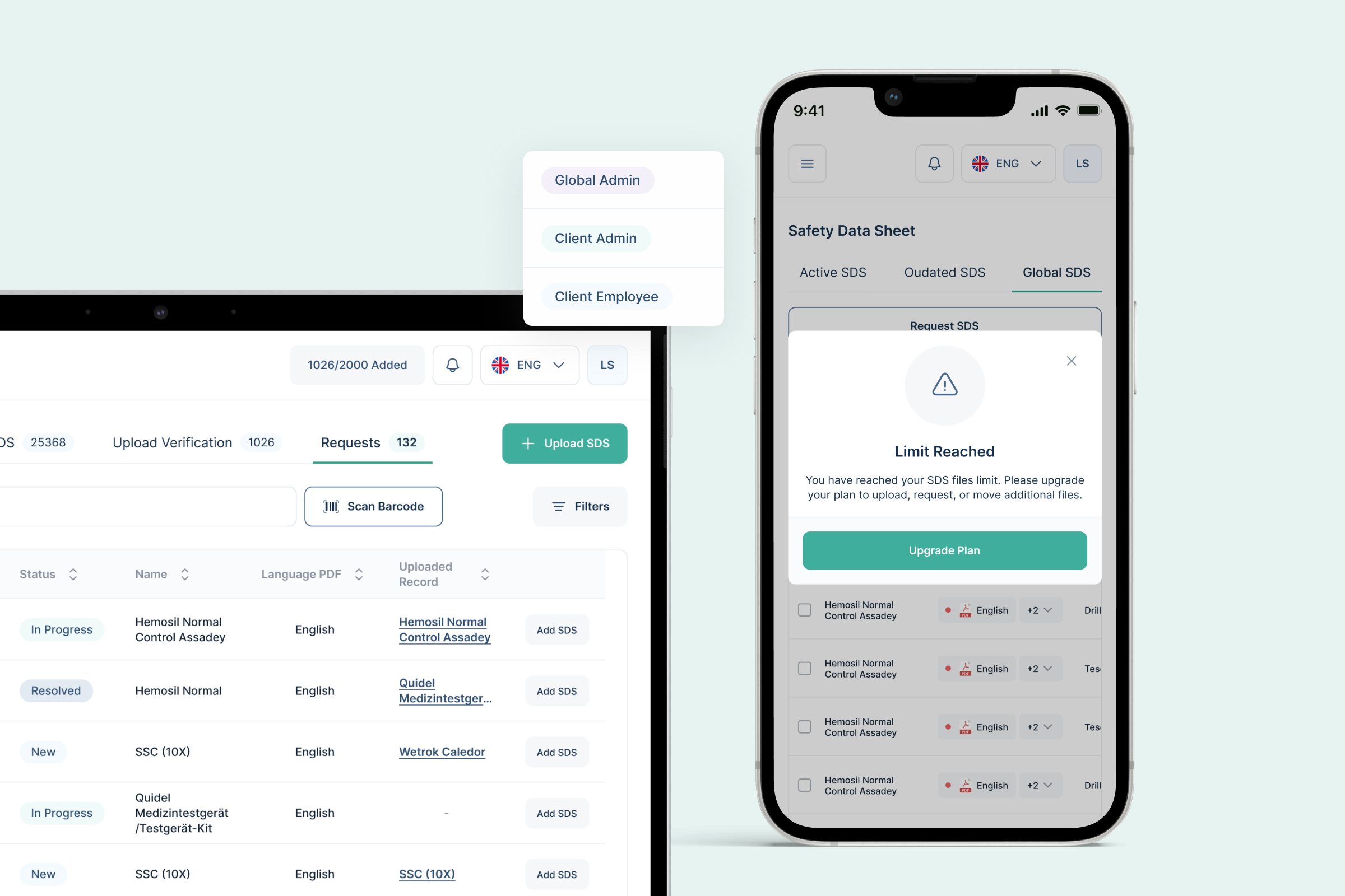 Admin Dashboard Screenshot