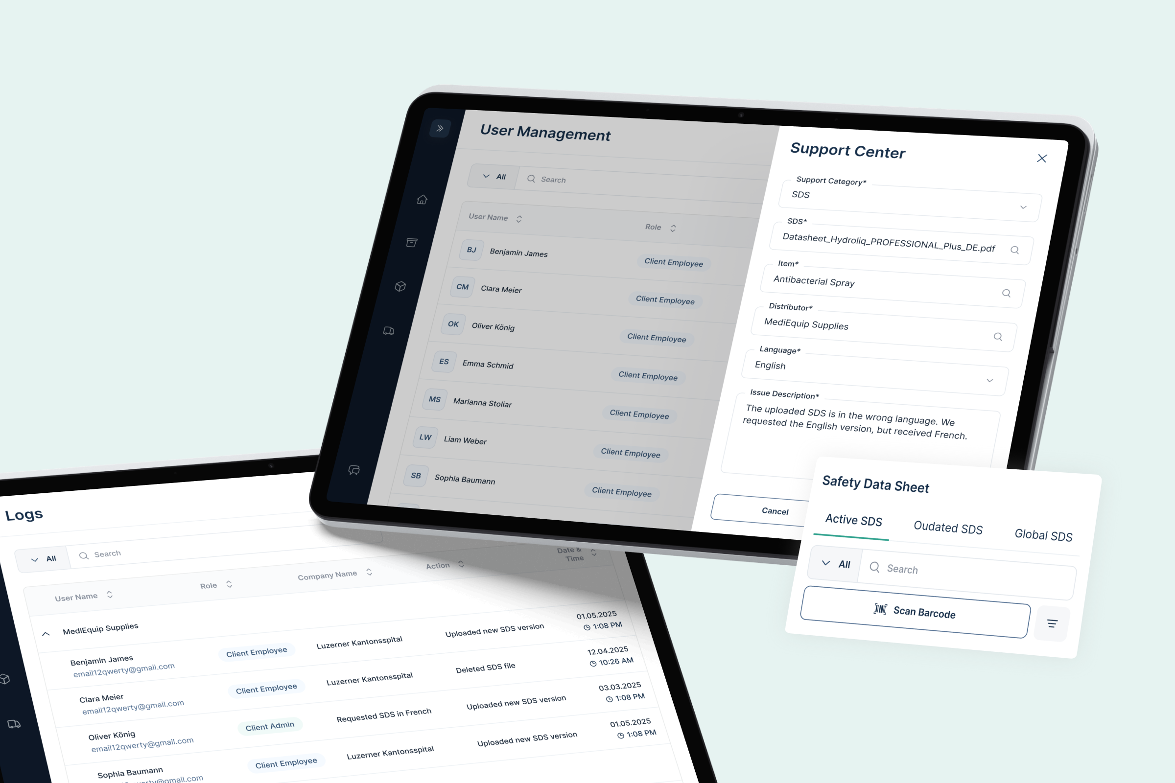 Efficiency and Support Screenshot